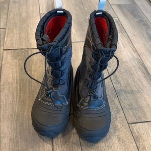 Kids Black Winter Boots